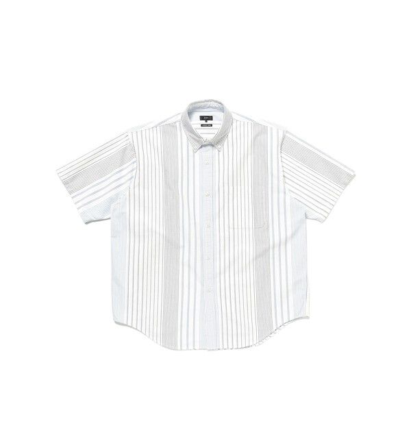 BEAMS「オックスフォード ボタンダウンシャツ ５分丈」|シャツ・ブラウス|