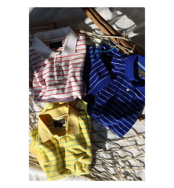 BEAMS PLUS「Pile Polo Stripe」|ポロシャツ|