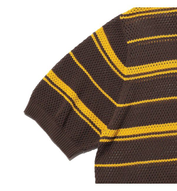 BEAMS PLUS「Mesh Polo Stripe」|ポロシャツ|
