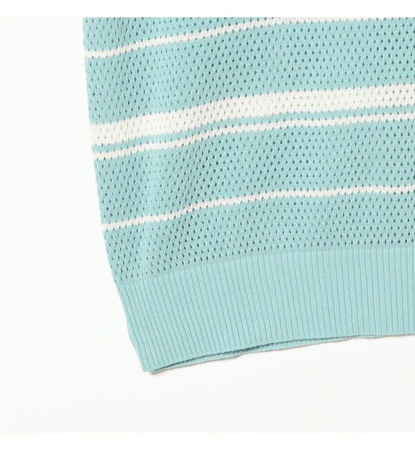 BEAMS PLUS「Mesh Polo Stripe」|ポロシャツ|