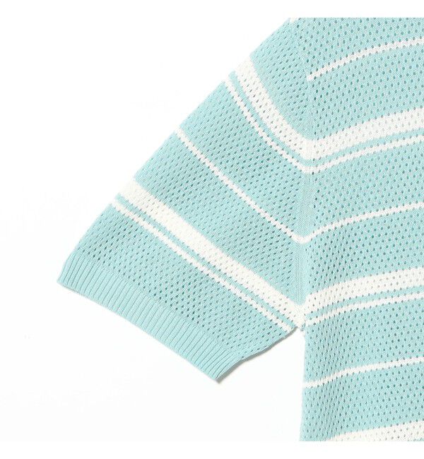 BEAMS PLUS「Mesh Polo Stripe」|ポロシャツ|
