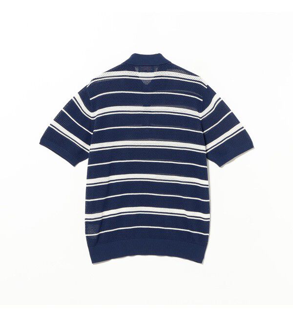 BEAMS PLUS「Mesh Polo Stripe」|ポロシャツ|