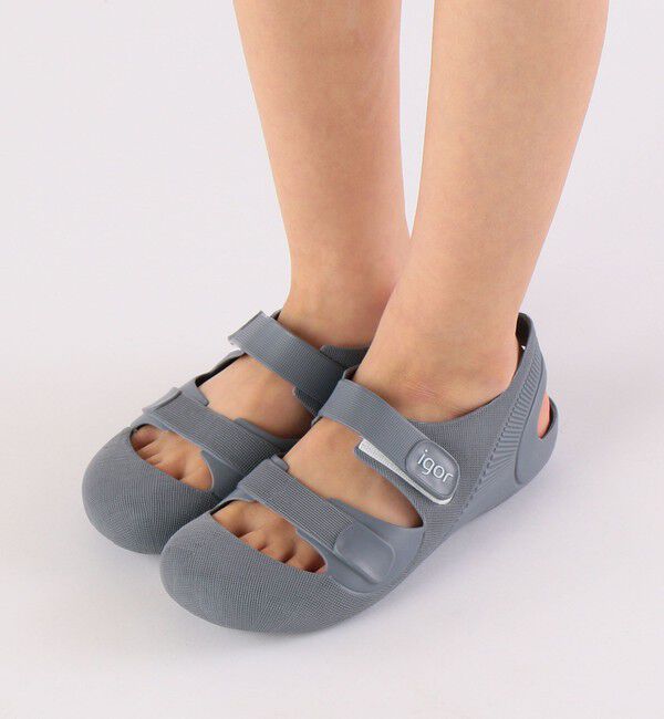 SHIPS KIDS「【WEB限定】igor:17～21cm / BONDI SANDAL SOLID」|サンダル|ネイビー