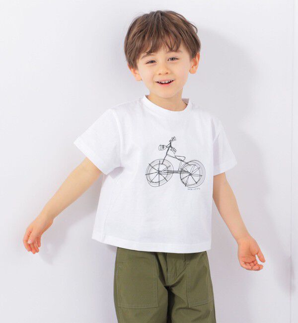 SHIPS any「SHIPS any: ドローイング プリント 半袖 Tシャツ <KIDS>」|Tシャツ・カットソー|