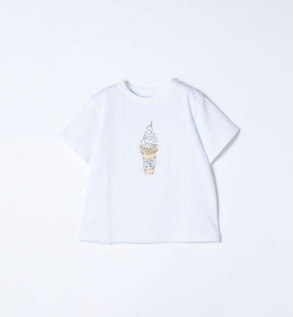 SHIPS any「SHIPS any: ドローイング プリント 半袖 Tシャツ <KIDS>」|Tシャツ・カットソー|