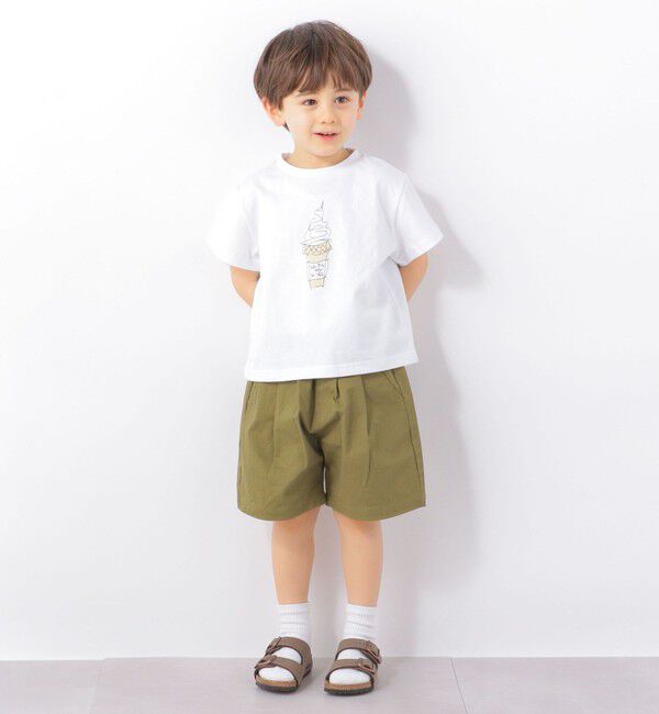 SHIPS any「SHIPS any: ドローイング プリント 半袖 Tシャツ <KIDS>」|Tシャツ・カットソー|