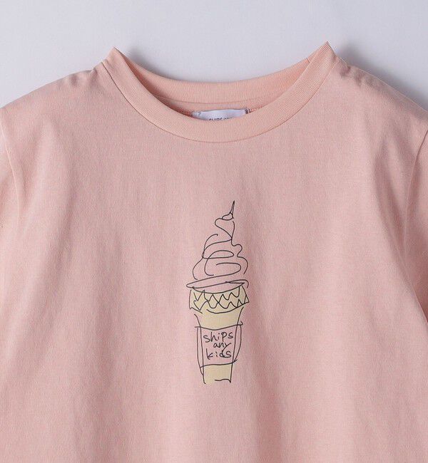 SHIPS any「SHIPS any: ドローイング プリント 半袖 Tシャツ <KIDS>」|Tシャツ・カットソー|