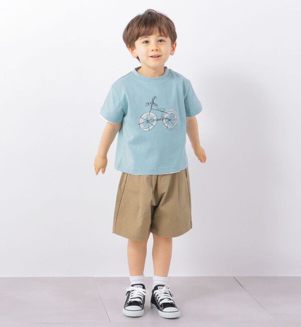 SHIPS any「SHIPS any: ドローイング プリント 半袖 Tシャツ <KIDS>」|Tシャツ・カットソー|