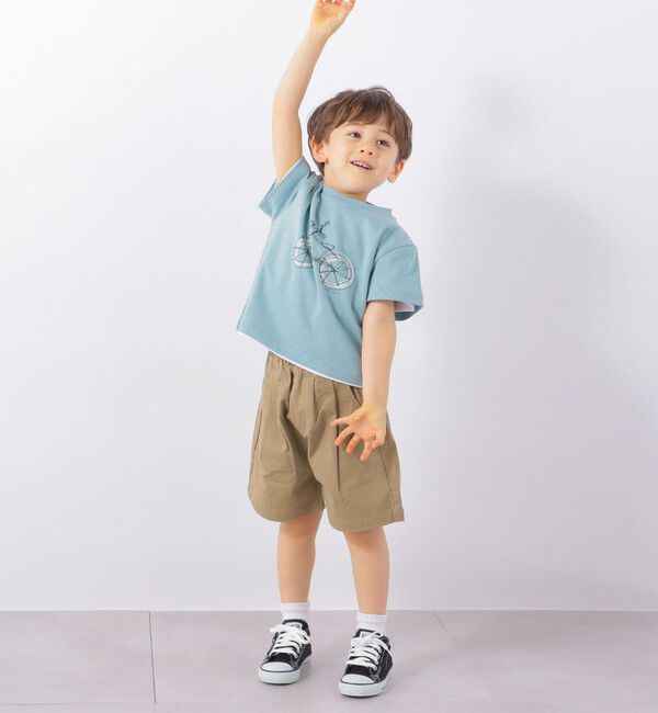 SHIPS any「SHIPS any: ドローイング プリント 半袖 Tシャツ <KIDS>」|Tシャツ・カットソー|