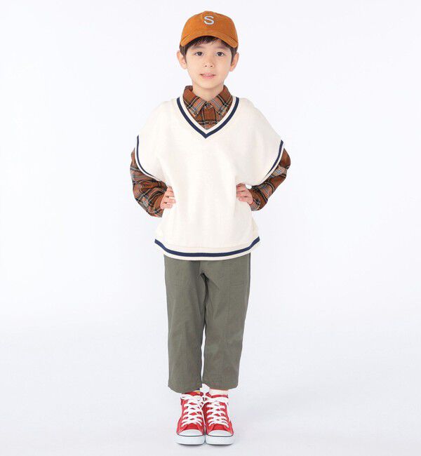 SHIPS KIDS「SHIPS KIDS:100～130cm / ワイド クロップド パンツ」|その他|