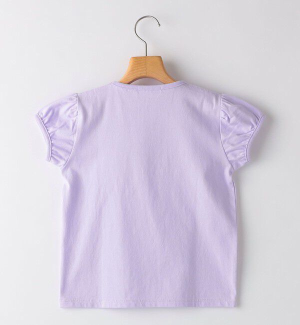 SHIPS KIDS「SHIPS KIDS:100～130cm / ガーリー 刺繍 ロゴ TEE」|Tシャツ・カットソー|