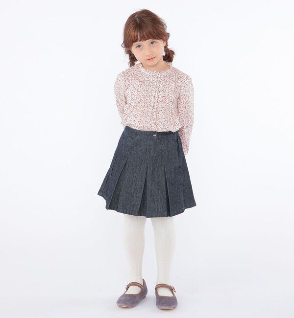 SHIPS KIDS「SHIPS KIDS:100～130cm / リバティ 長袖 ブラウス」|シャツ・ブラウス|