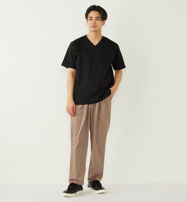 SHIPS Colors 「SHIPS Colors:〈接触冷感〉シルケット コットン Vネック TEE◇」|Tシャツ・カットソー|