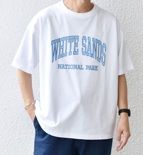SHIPS any「SHIPS any: NATIONAL PARK ヴィンテージライク プリント Tシャツ◇」|Tシャツ・カットソー|ライトホワイト