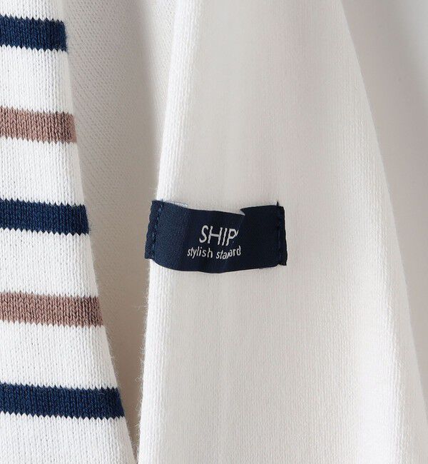 SHIPS KIDS「SHIPS KIDS:140～160cm/クレイジー ボーダー ロングスリーブ Tシャツ」|Tシャツ・カットソー|