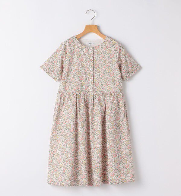SHIPS KIDS「SHIPS KIDS:140～150cm / リバティ 半袖 ワンピース」|ワンピース|ピンク系