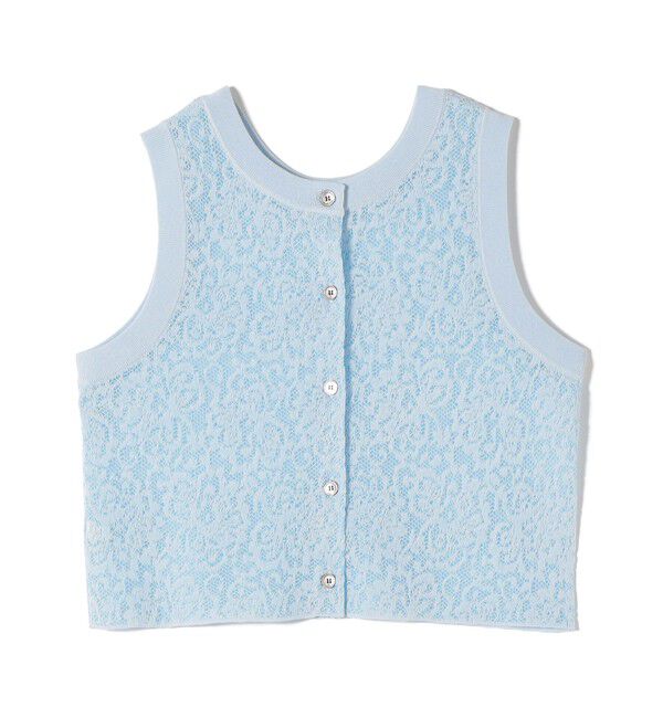 SHIPS for women「《予約》〈手洗い可能〉レース ジャカード 2WAY ノースリーブ カットソー」|Tシャツ・カットソー|