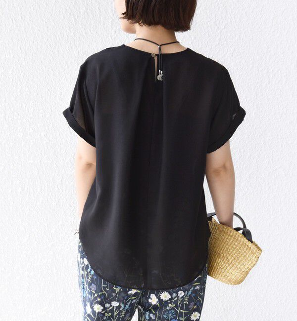 SHIPS for women「《予約》〈手洗い可能〉襟 刺繍 デザイン ヴィンテージ スパン ブラウス」|シャツ・ブラウス|