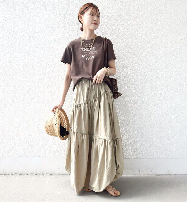 SHIPS for women「《予約》【WEB限定】オーガニック コットン コンパクト プリント TEE」|Tシャツ・カットソー|