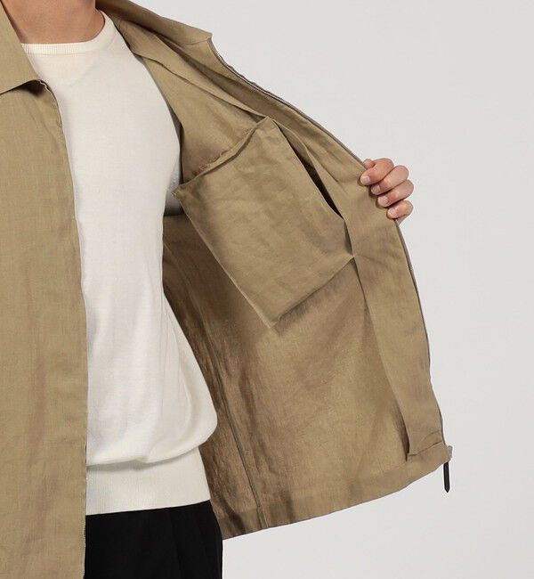 TOMORROWLAND BUYING WEAR「【別注】CARUSO  リネン ジップブルゾン」|ブルゾン・スタジャン|