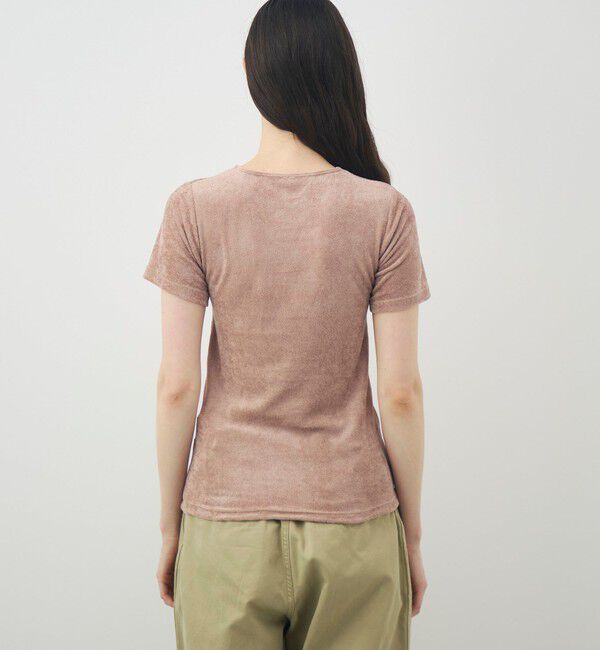 TOMORROWLAND GOODS「BASERANGE ベロア ハーフスリーブプルオーバー」|Tシャツ・カットソー|