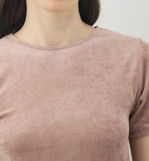 TOMORROWLAND GOODS「BASERANGE ベロア ハーフスリーブプルオーバー」|Tシャツ・カットソー|