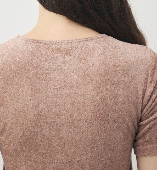 TOMORROWLAND GOODS「BASERANGE ベロア ハーフスリーブプルオーバー」|Tシャツ・カットソー|