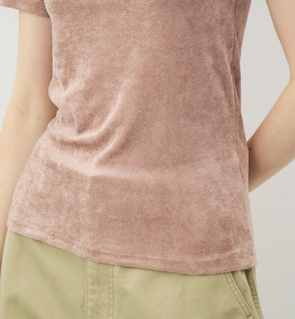TOMORROWLAND GOODS「BASERANGE ベロア ハーフスリーブプルオーバー」|Tシャツ・カットソー|
