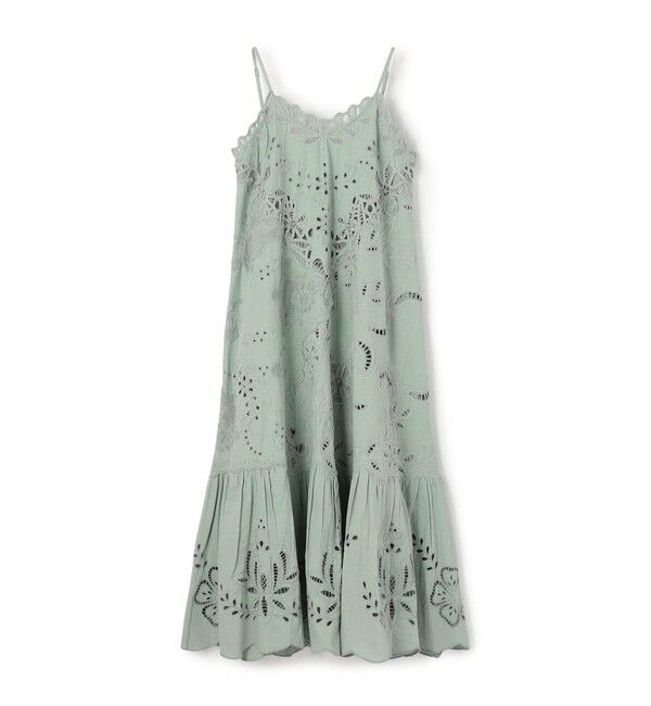 TOMORROWLAND BUYING WEAR「SEA NEW YORK IYLA SOUTACHE SLIP DRESS カットワークレース キャミソールドレス」|ワンピース|62 ライトブルー系