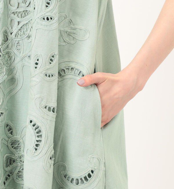 TOMORROWLAND BUYING WEAR「SEA NEW YORK IYLA SOUTACHE SLIP DRESS カットワークレース キャミソールドレス」|ワンピース|