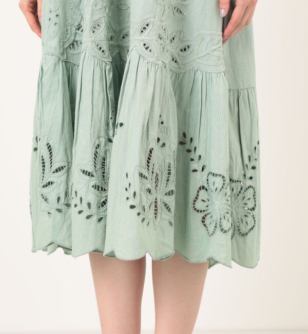 TOMORROWLAND BUYING WEAR「SEA NEW YORK IYLA SOUTACHE SLIP DRESS カットワークレース キャミソールドレス」|ワンピース|