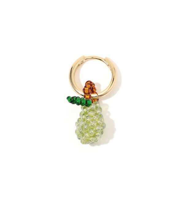 TOMORROWLAND GOODS「Pura Utz Mini Pear 片耳ピアス」|ピアス|92 ライトグリーン系