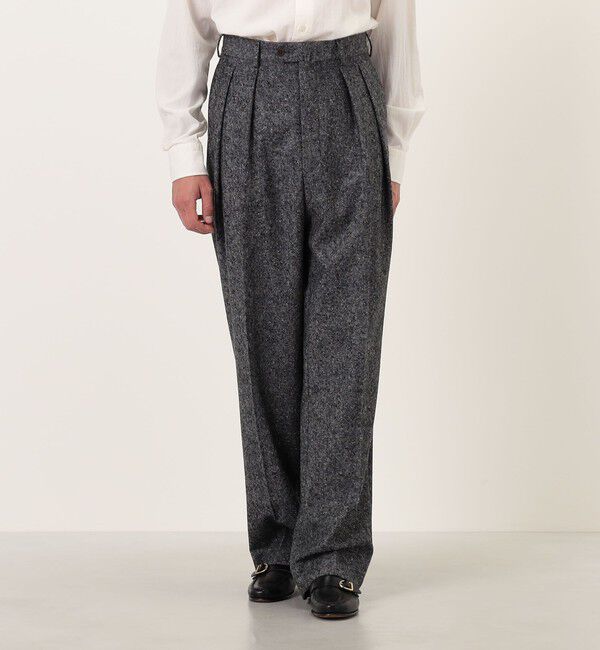 TOMORROWLAND BUYING WEAR「BERNARD ZINS VANEAU ウールホームスパン 2プリーツトラウザーズ」|スラックス|