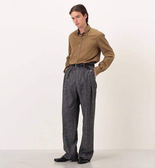 TOMORROWLAND BUYING WEAR「ERRICO FORMICOLA セルロースコットン タブカラーロングスリーブシャツ」|シャツ・ブラウス|