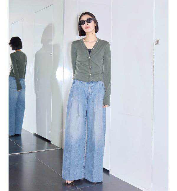  「TANAKA HAKAMA JEAN TROUSERS ST-108-25-BBLO：デニムパンツ」|デニム|
