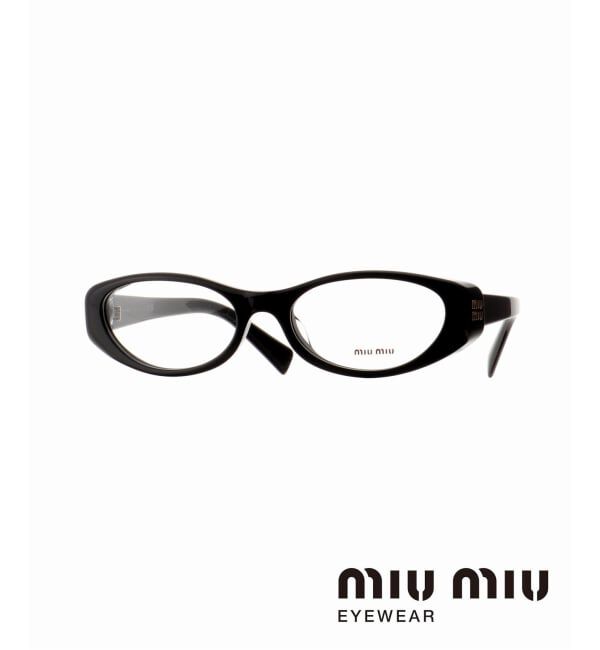 EYETHINK「MIU MIU 03ZVF16K1O155 Optical」|メガネ|ブラック