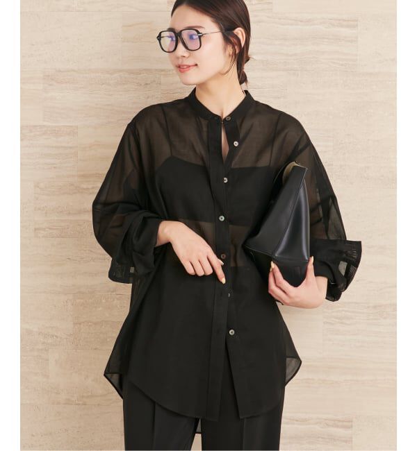 Plage「organdy sheer シャツ」|シャツ・ブラウス|ブラック