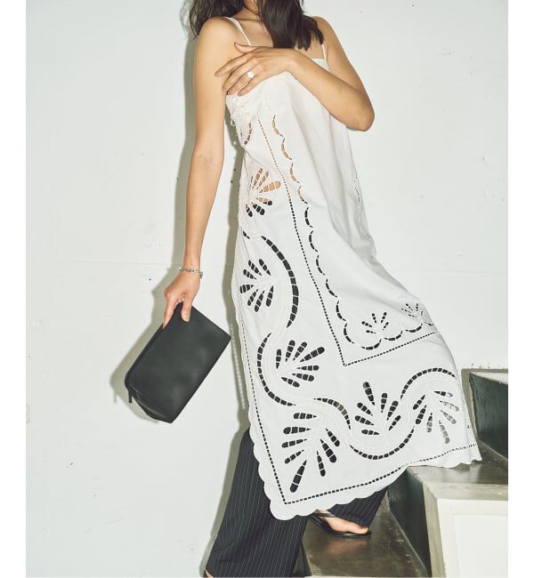 Plage「《予約》R&rsquo;IAM EMBROIDALY ワンピース」|ワンピース|ホワイト
