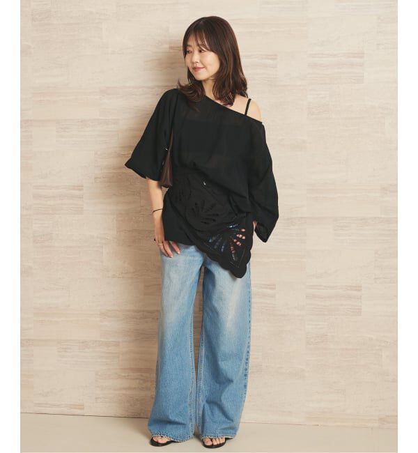 Plage「《予約》R&rsquo;IAM EMBROIDALY スカーフ」|バンダナ・スカーフ|