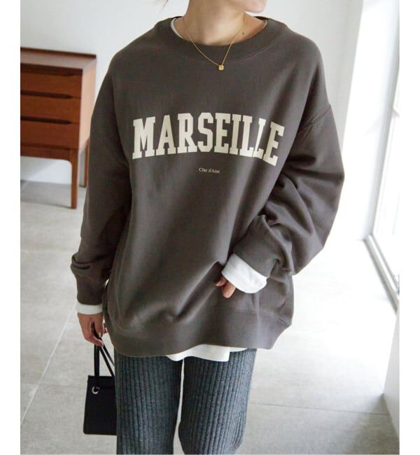 SLOBE IENA「《WEB限定/追加》MARSEILLE ロゴスウェット」|スウェット・ジャージ|