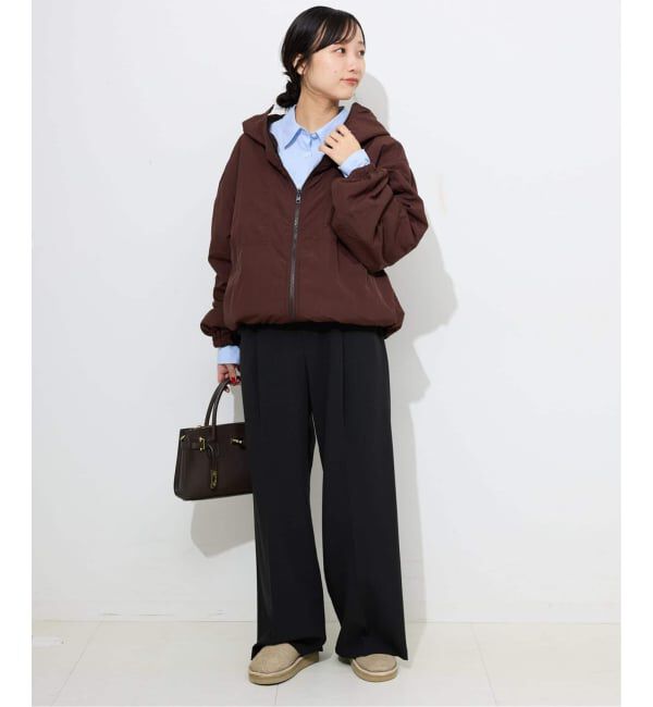 SLOBE IENA「《WEBのみ4サイズ展開/追加》TRワイドトラウザー」|スラックス|