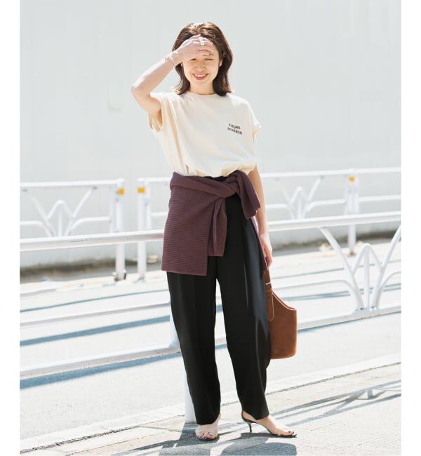 VERMEIL par iena「ドライツイルカーブパンツ」|スラックス|