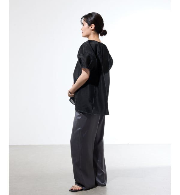 IENA「《一部店舗限定》袖ボリュームシアーブラウス」|シャツ・ブラウス|