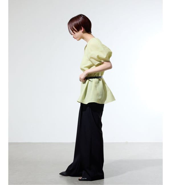 IENA「《一部店舗限定》袖ボリュームシアーブラウス」|シャツ・ブラウス|