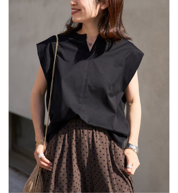 VERMEIL par iena「《予約》ヘンリーノースリーブ プルオーバー」|Tシャツ・カットソー|