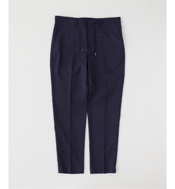 417 EDIFICE「DRY MELANGE パンツ」|スラックス|ネイビー