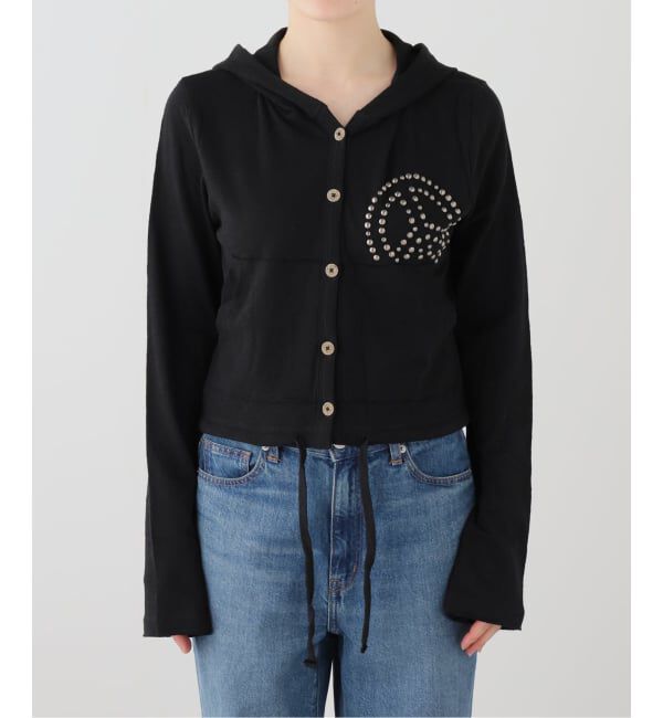 PULP「【Geek Office / ギークオフィス】VACANT Archive / PARRA STUD HOOD CARDIGAN」|パーカー|