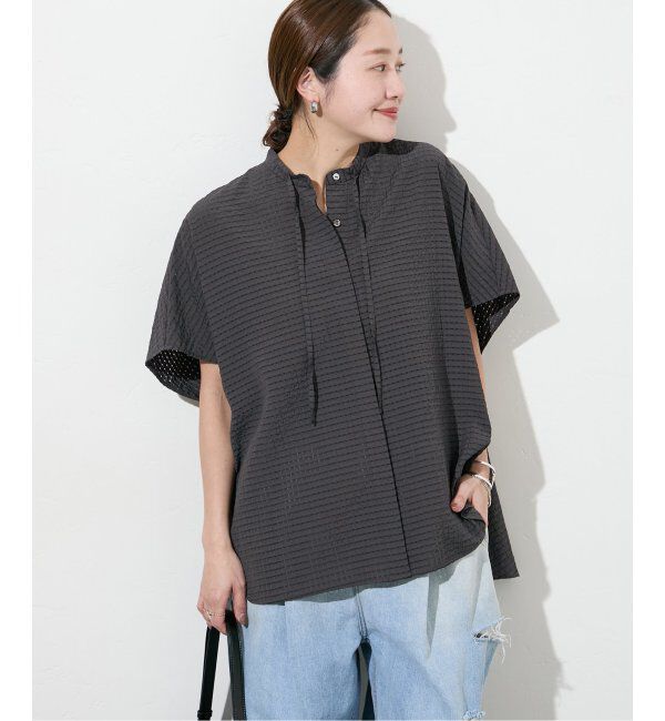 JOURNAL STANDARD「シアーチェックポンチョブラウス」|シャツ・ブラウス|