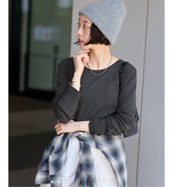 JOURNAL STANDARD relume「《追加》ツイストシアーテレコロングTEE」|Tシャツ・カットソー|