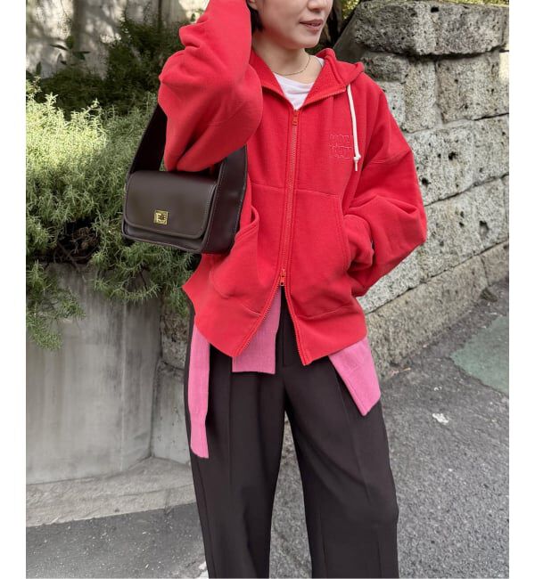 JOURNAL STANDARD「別注【CHAMPION*JOURNAL STANDARD by HOLIDAY】ZIP HOODIE」|パーカー|レッド